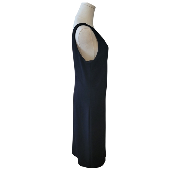 WHBM Black Sleeveless Aura Collection Dress Size 10 - Picture 4 of 6